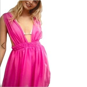 ASOS Hot Pink Swim Coverup